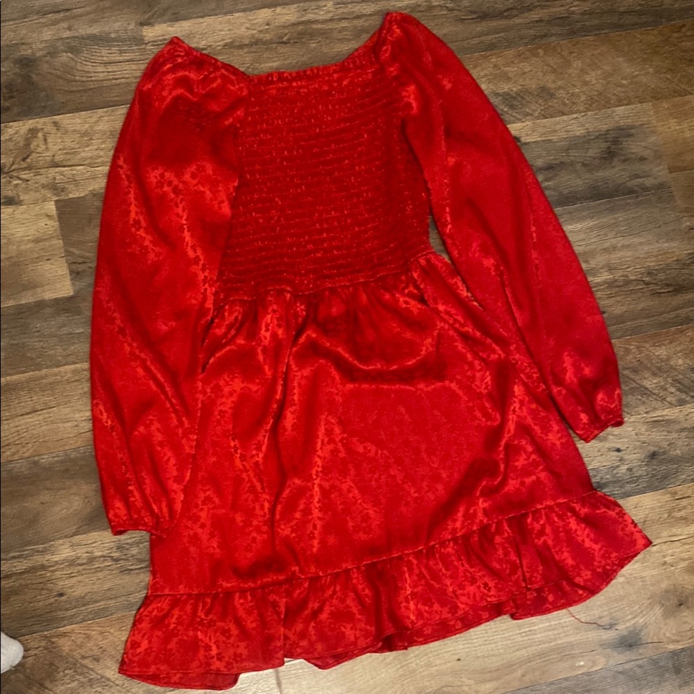 Art Class Red Mini Dress